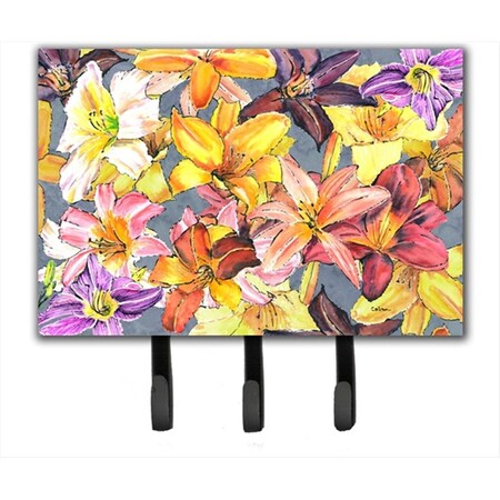 Carolines Treasures 6 x 9 In. Day Lillies Leash or Key Holder 8892TH68